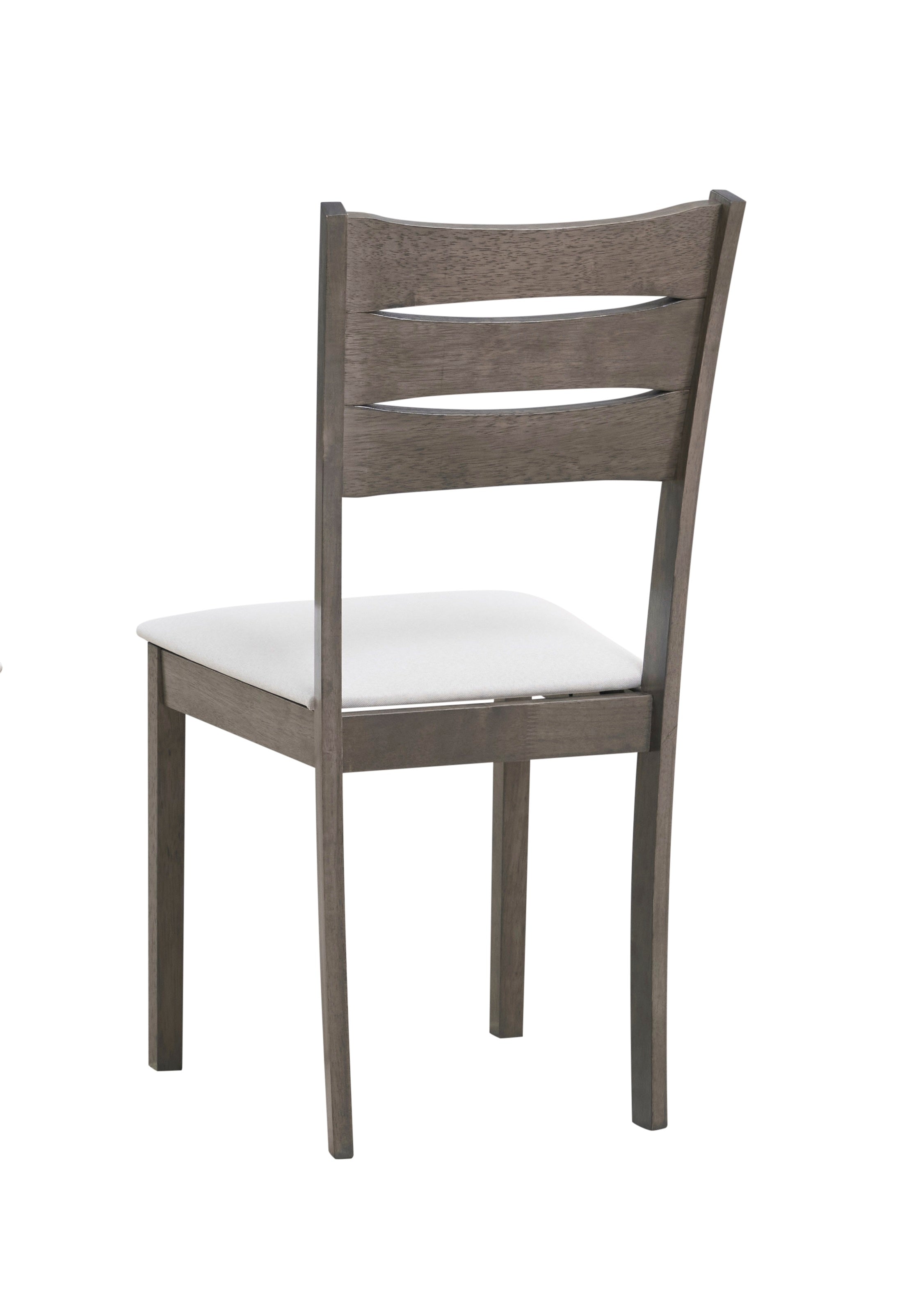 Creme Upholstered Cushion Fabric Seats Dinette Set – T-1050 C-1052