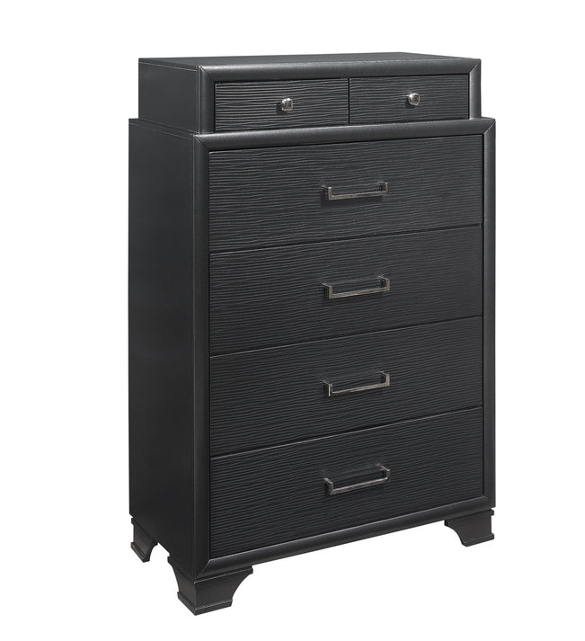 Ava 'Jordyn' Grey Storage Bedroom Set with LED Lighting – Ava - Jordyn (Grey)