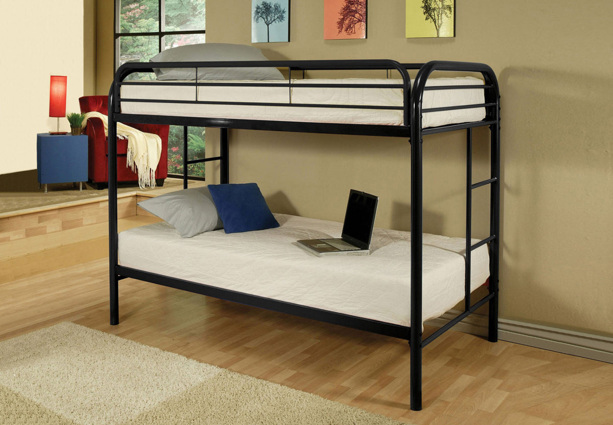Black Finish Bunk Bed – B-500BK
