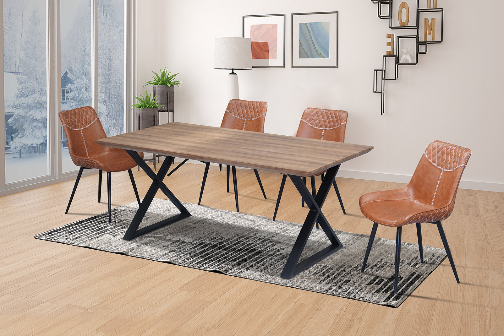 T-1812 C-1825 7pc Dinette Set
