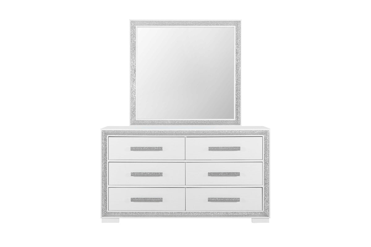 Andros Silver Upholstered Bedroom Set – Andros-Silver