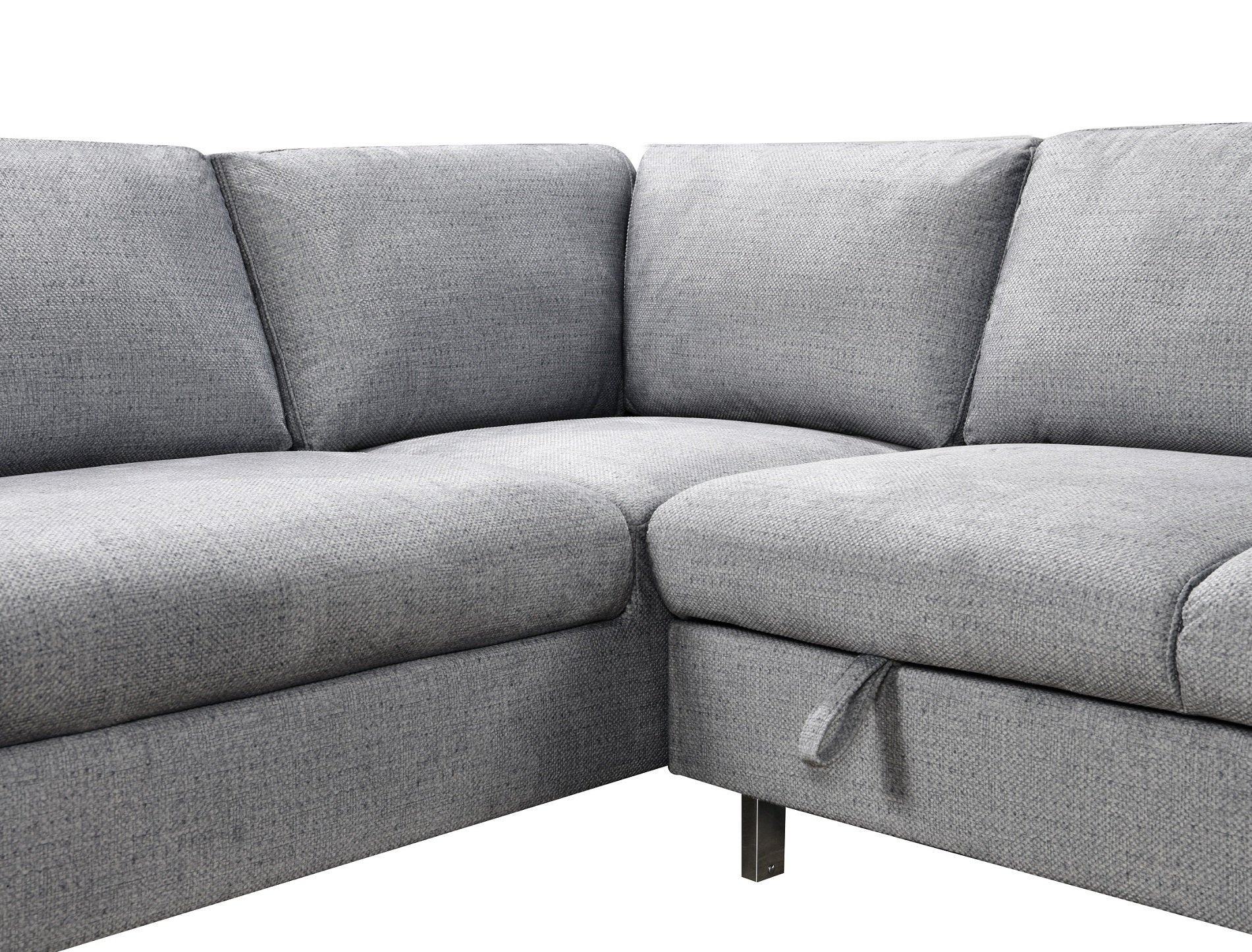 Grey Sleeper Sectional Sofa with Storage Chaise – IF-9022 LHF