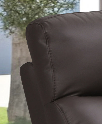 Charcoal Leather Power Reclining Sofa Set with Console – IF-8140 (Leather Match-Power)