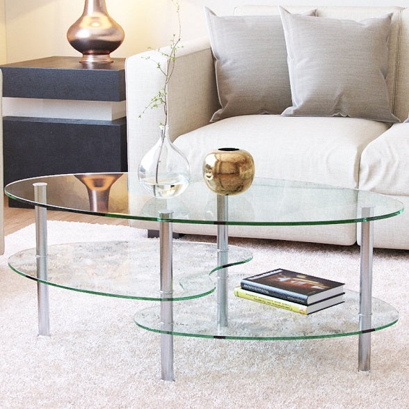 8mm Clear Tempered Glass Coffee / Side Table – IF-2014