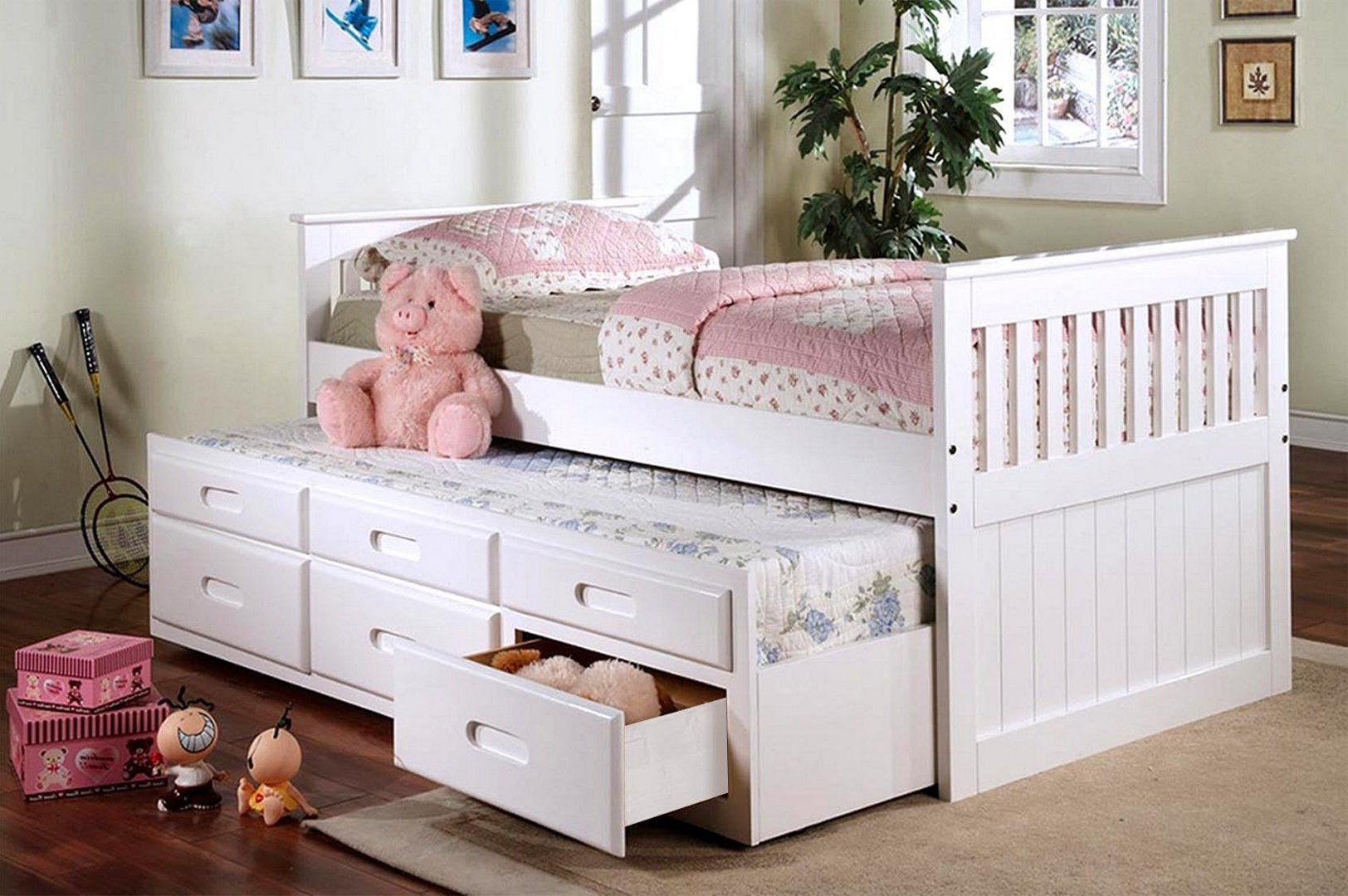 Trundle is Reversible and can be Installed on Either Side of the Bed – IF-314-W