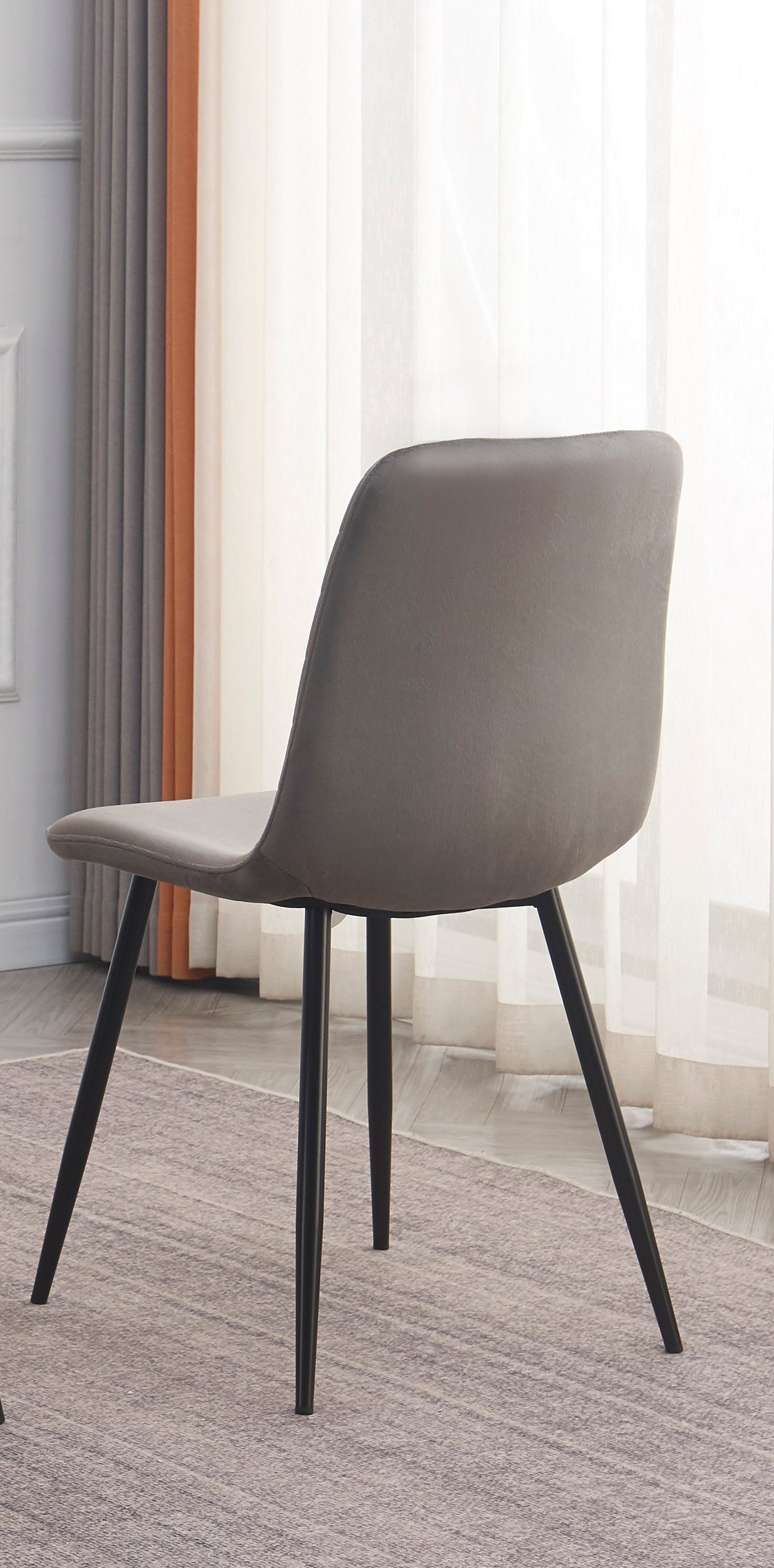 Black Steel Legs Chair – C-1817
