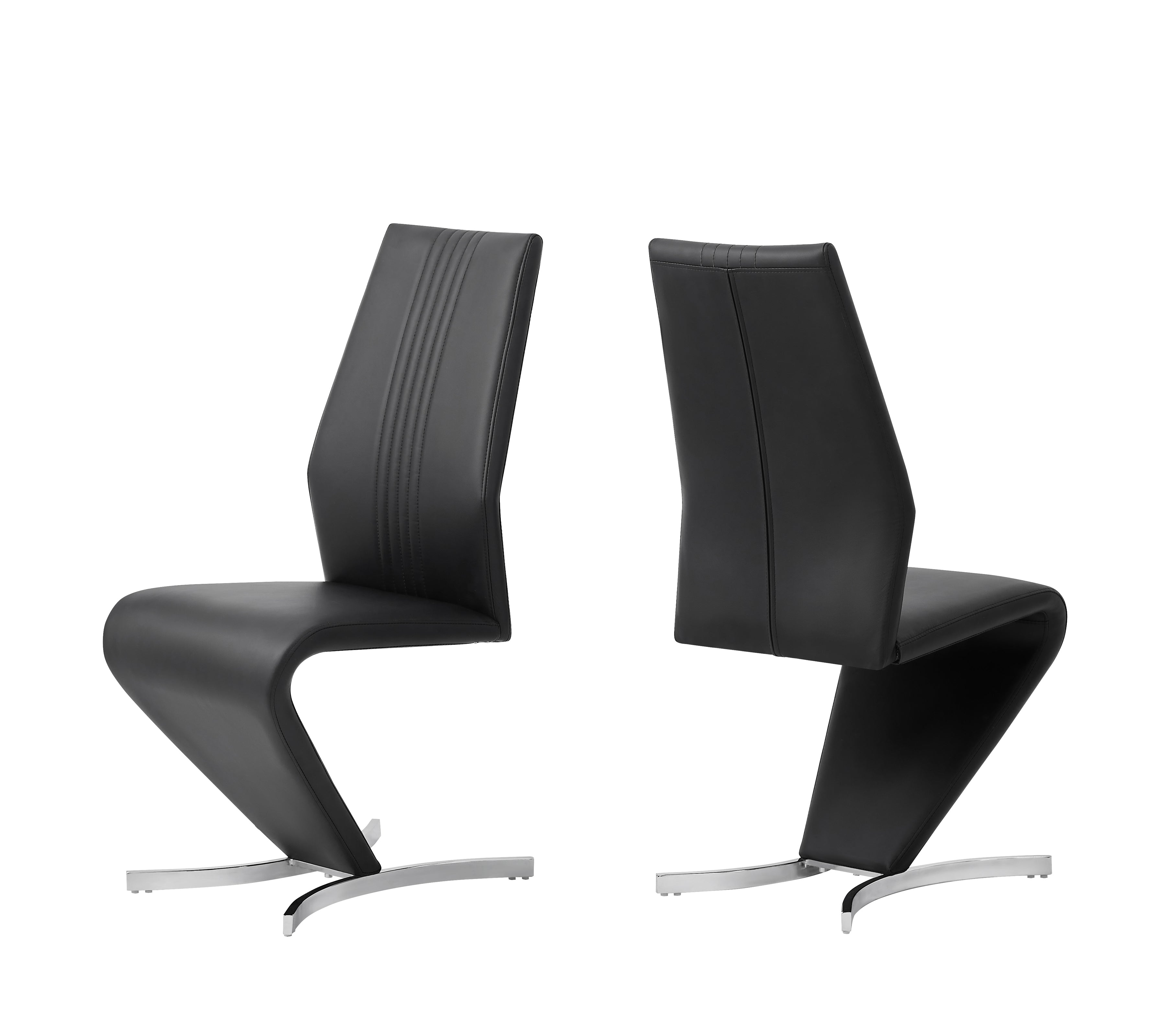 Black Faux Leather for Easy Cleaning Chair – C-1782