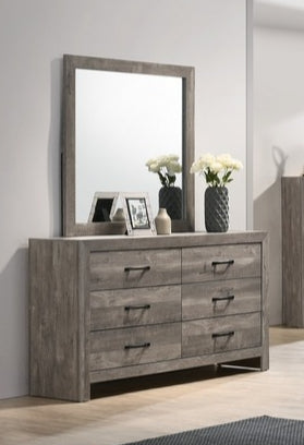 Modern Farmhouse shiplap style Dresser & Mirror Set – Charlotte D/M