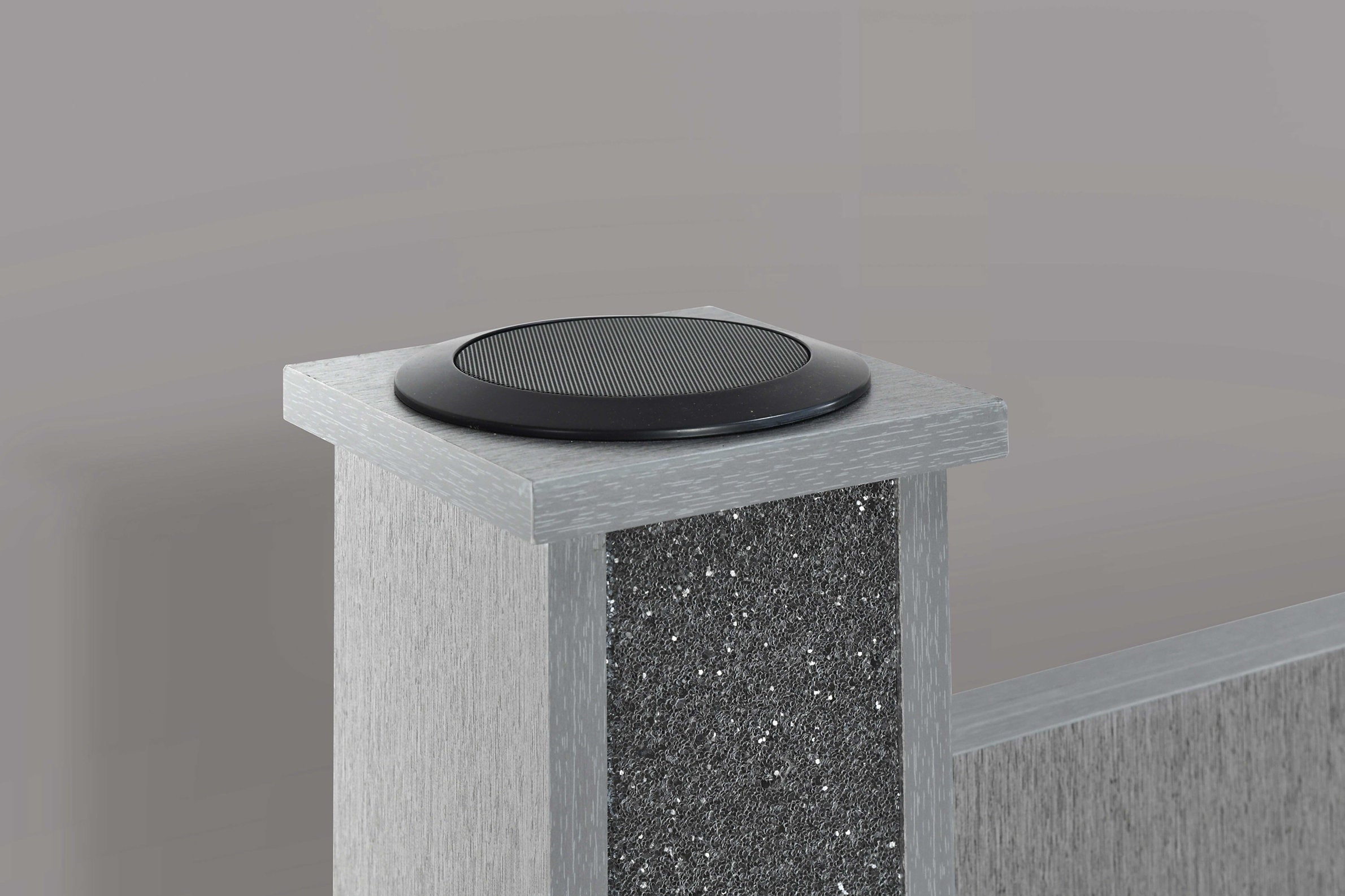 Logan-Silver Bedroom Set Bluetooth Audio