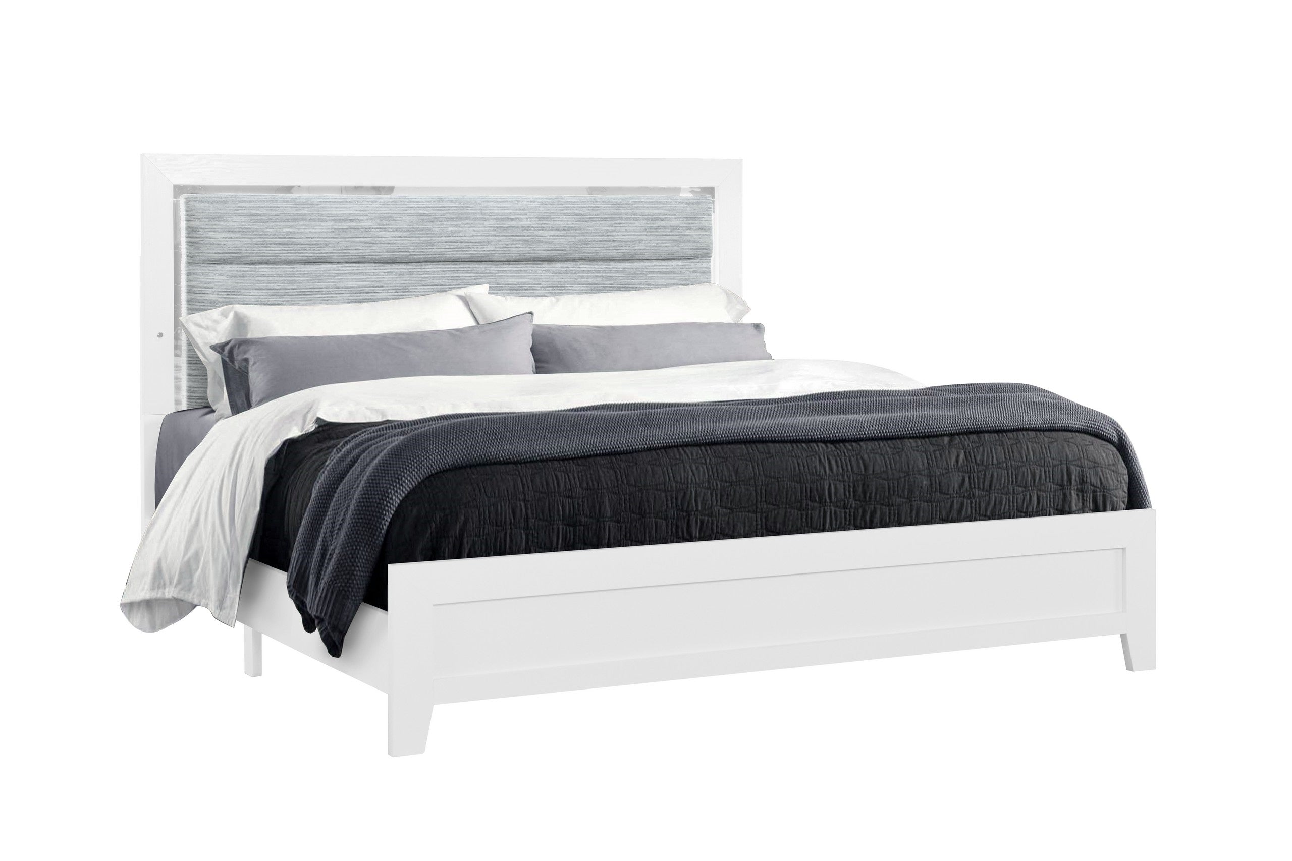 Luccia White Wood Bedroom Set – Luccia-White