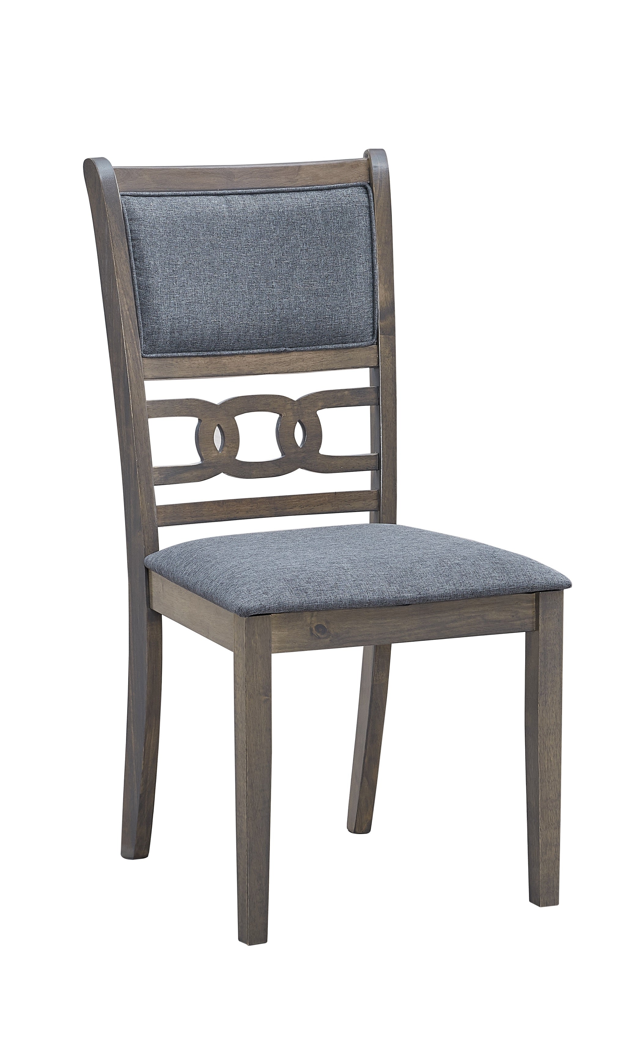 Dark Grey Fabric Upholstered Cushion Seats Dinette Set – T-1079 C-1084