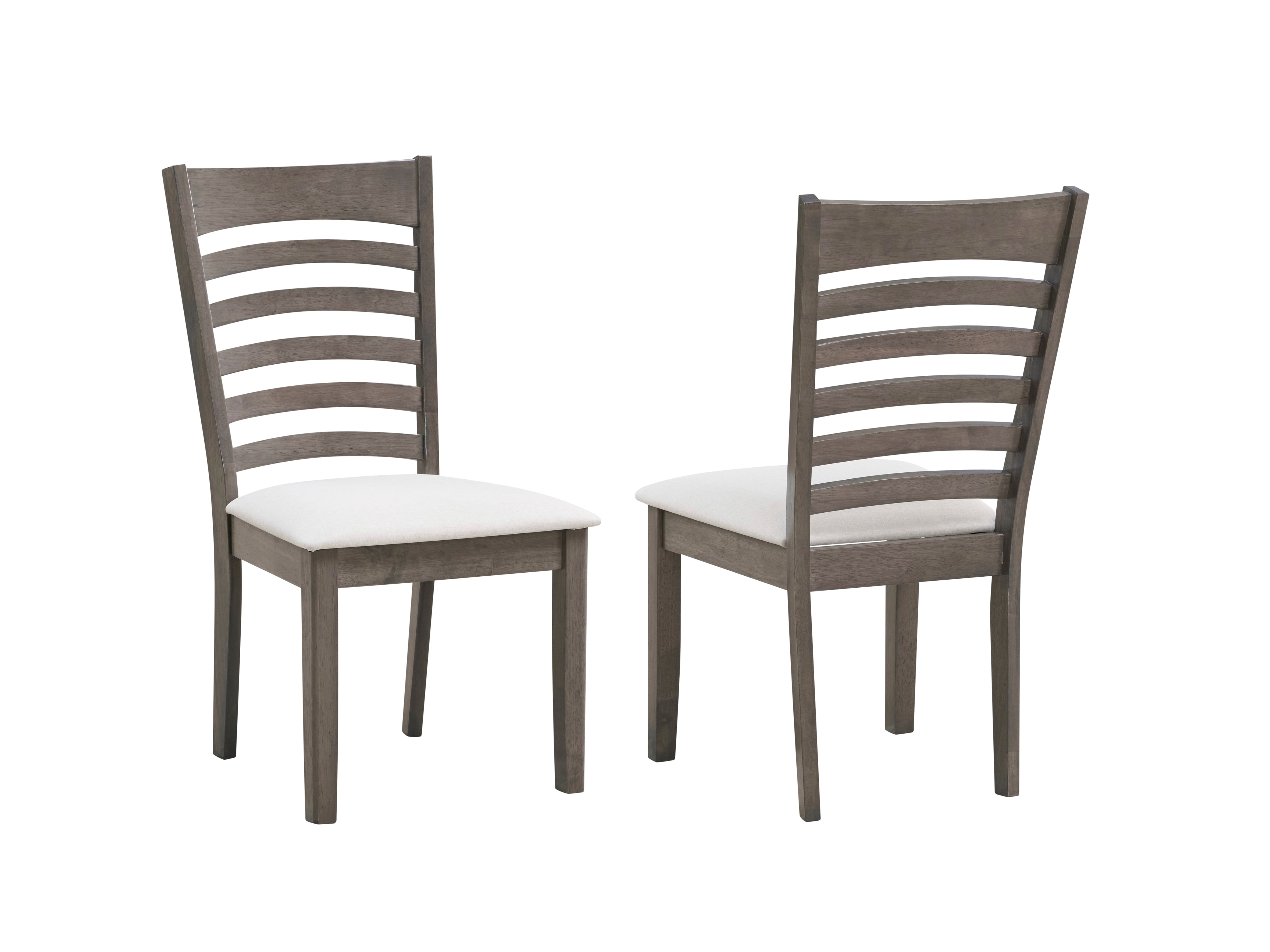 Creme Upholstered Cushion Fabric Seats Chair – C-1082