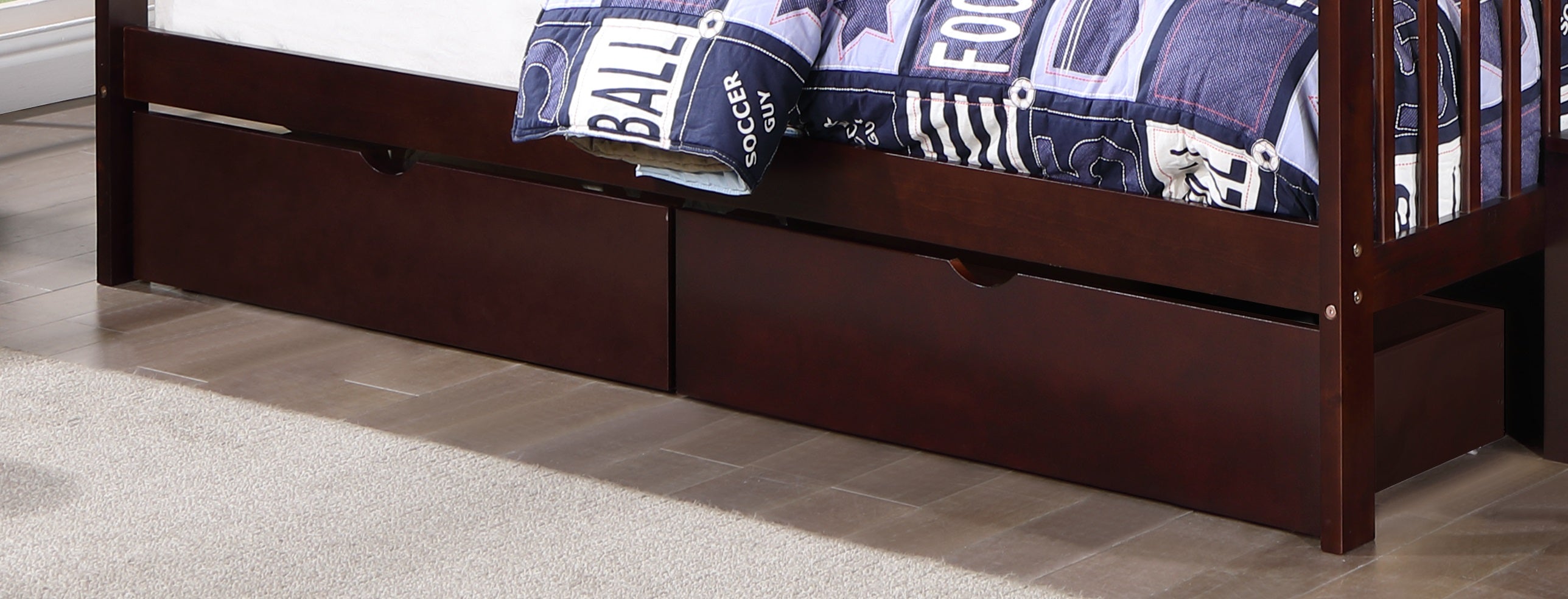 Staircase is Left-Hand side facing and cannot be changed to Right side Bunk Bed – B-1890-EK (Sing...