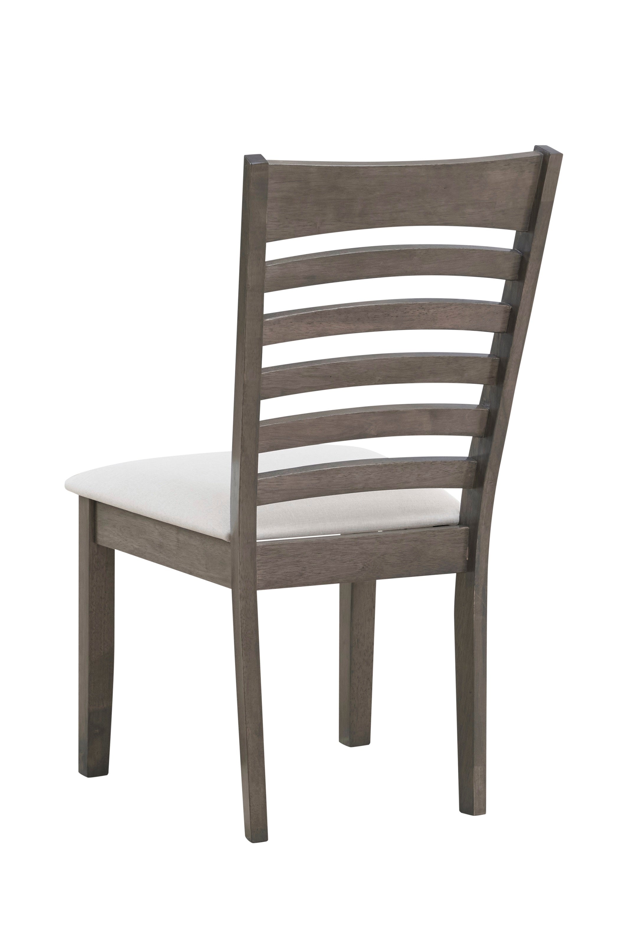 Creme Upholstered Cushion Fabric Seats Dinette Set – T-1080 C-1082