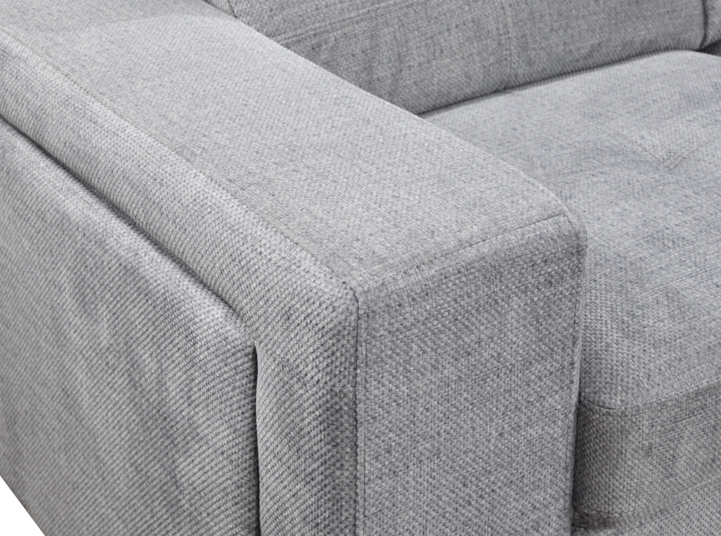 Light Grey Tufted U-Shape Sectional Sofa with Storage – IF-9081 RHF