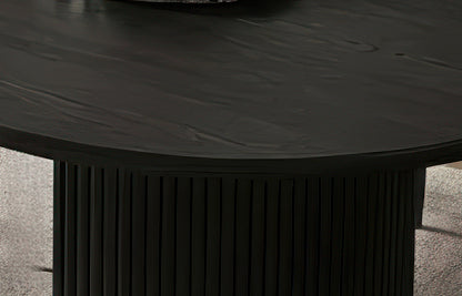 Fluted pedestal base in durable engineered wood Dinette Set – T-1643 C-1645