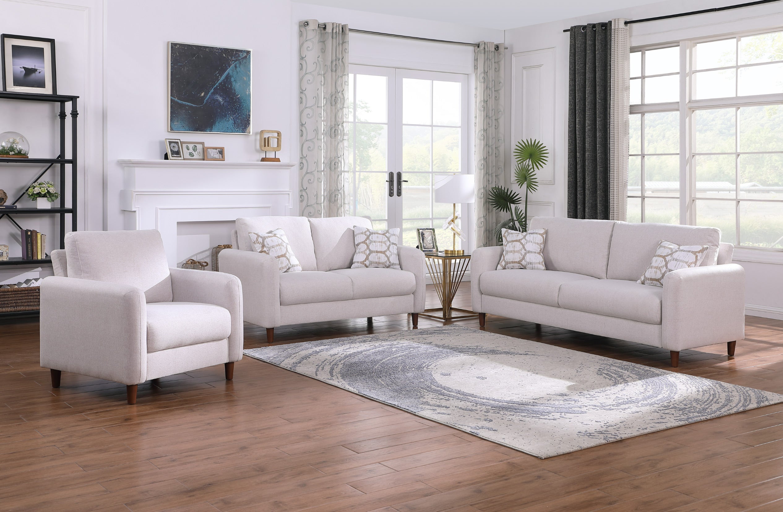 Solid wood legs for a refined, modern finish Sofa – IF-8020