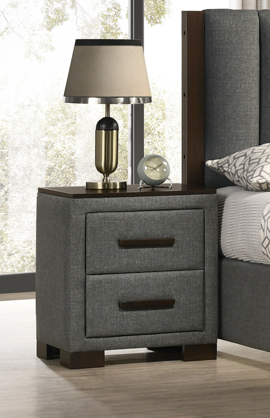 Dylan Grey Channel-Tufted Bedroom Set – Dylan