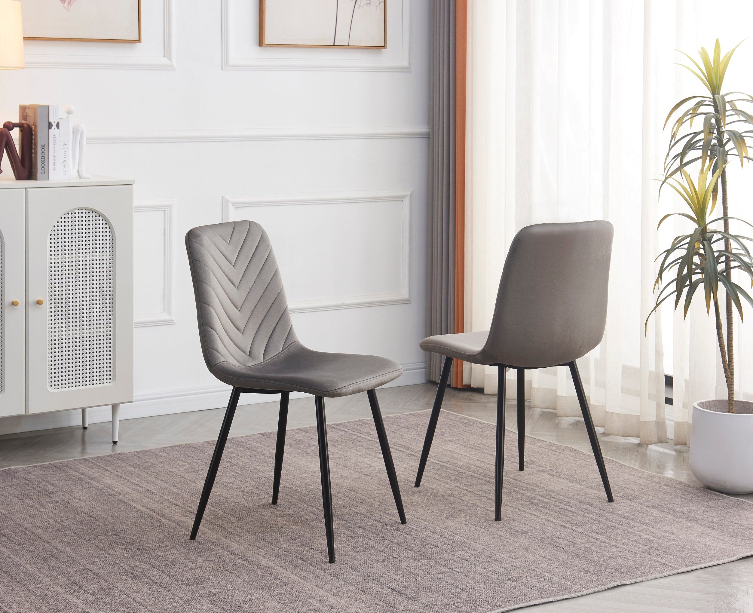 Extension Table: Sintered Stone Black Marble Top With Black Steel Legs Dinette Set – T-1817 C-1817