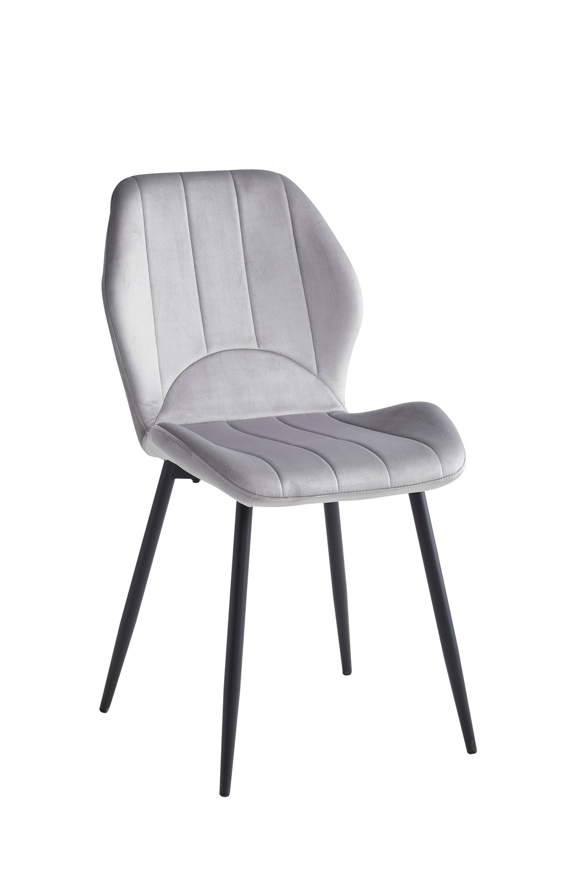 Light Grey Velvet Chair – C-1535