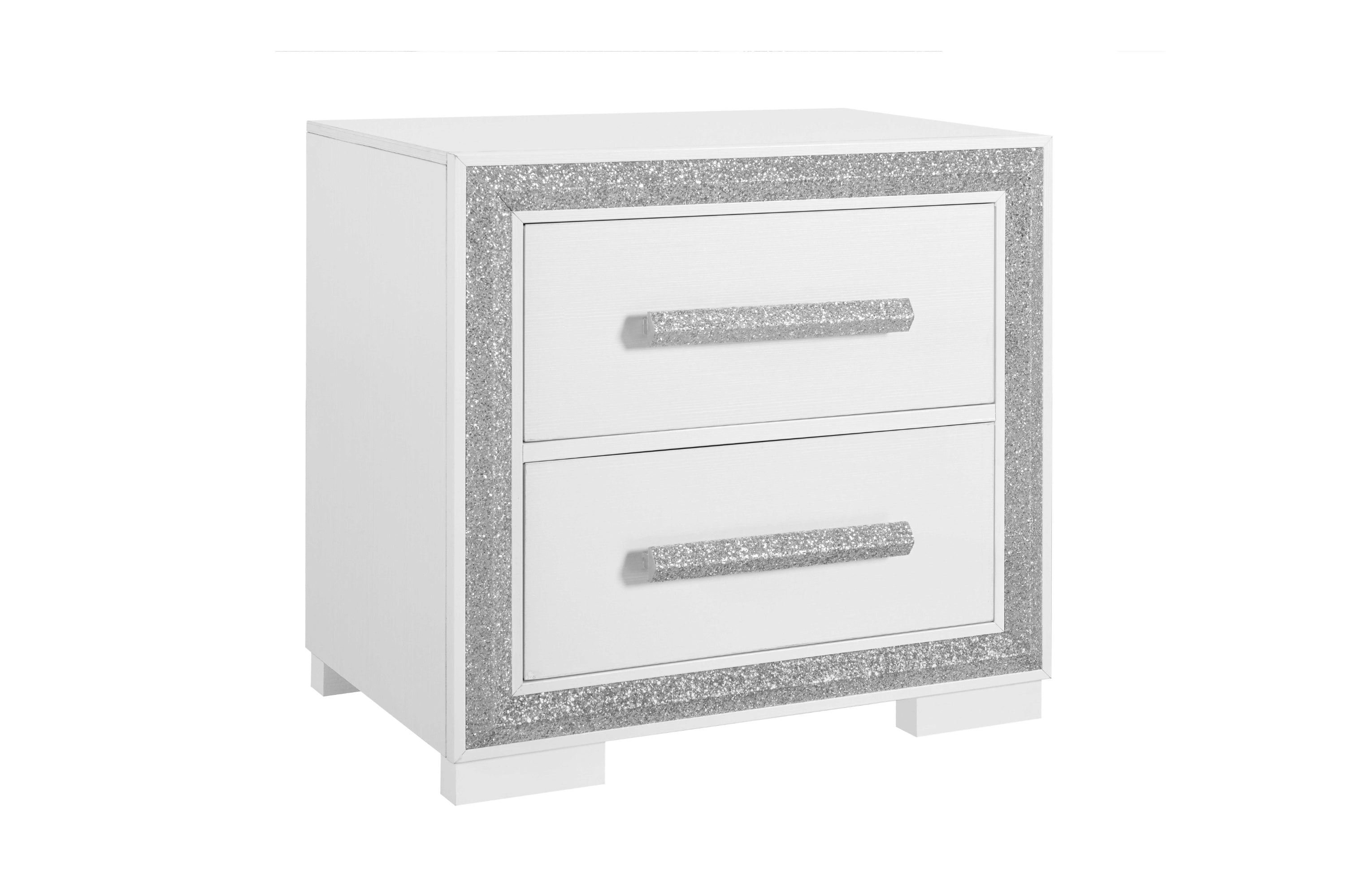 Andros Silver Upholstered Bedroom Set – Andros-Silver
