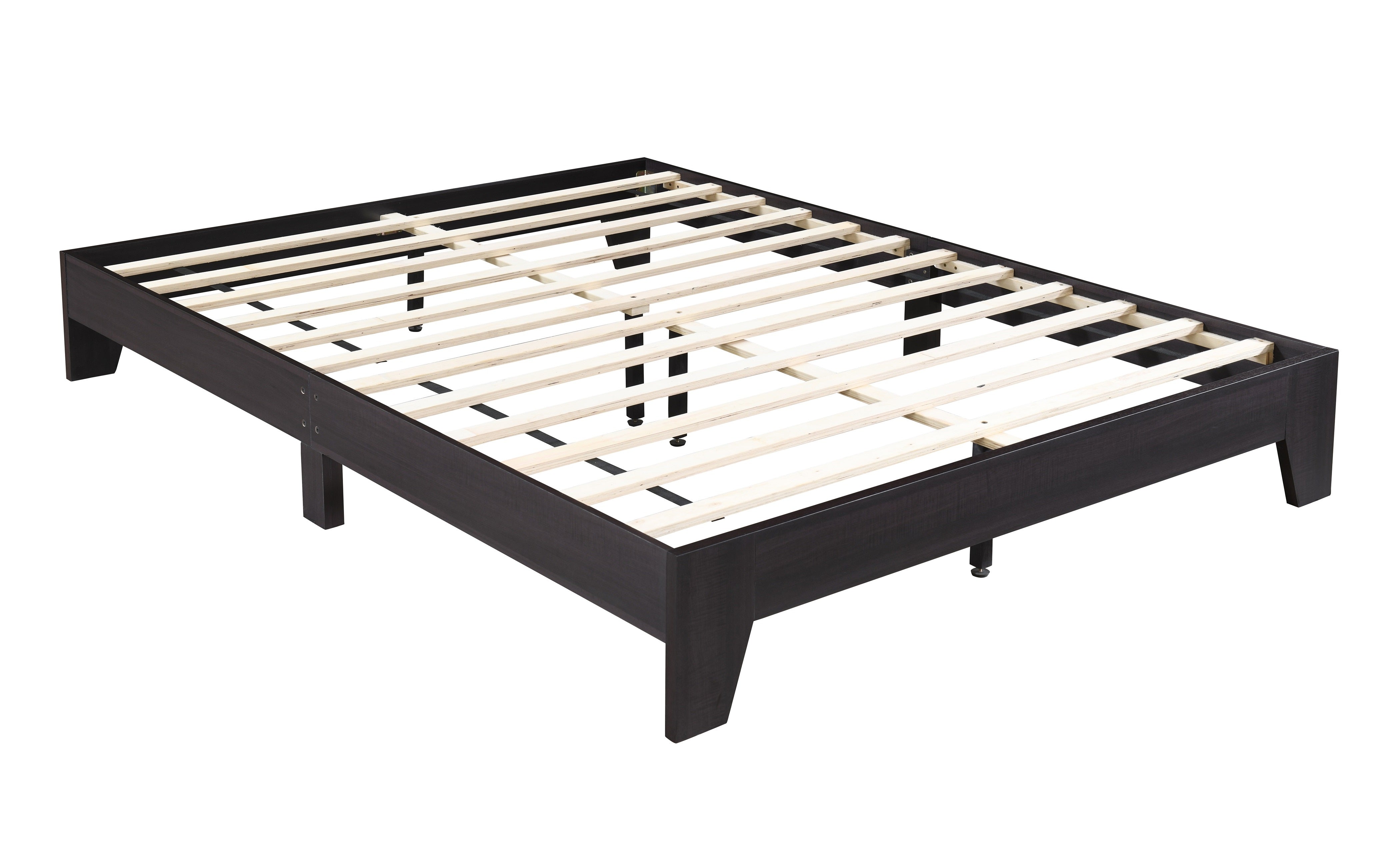 Espresso Wooden Platform Bed – IF-5345