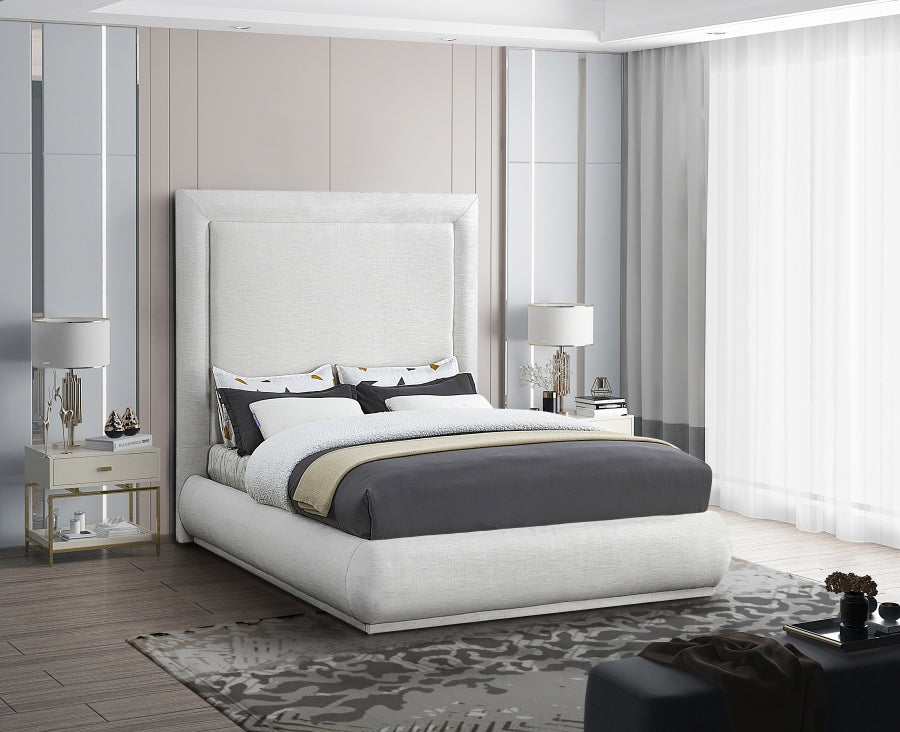 Creme Linen Fabric Bed – IF-5200