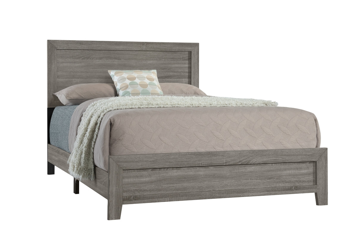 Austin 'Olivia' Grey Fabric Bedroom Set – Austin 'Olivia'