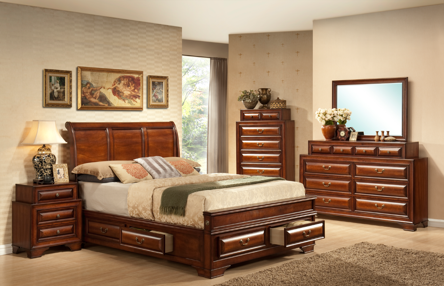 Image of sofia bedroom set 8pcs.