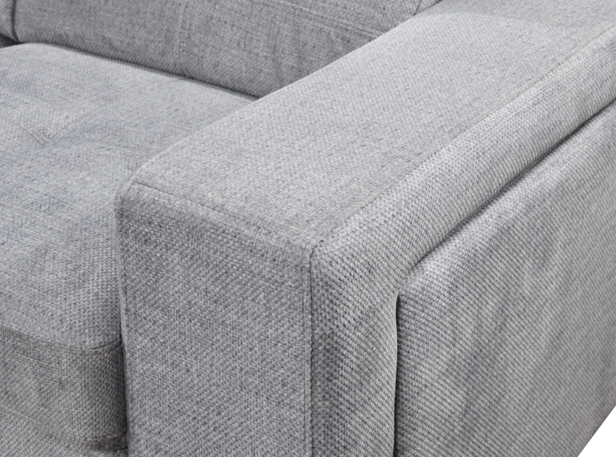Light Grey Tufted U-Shape Sectional Sofa with Storage – IF-9080 LHF