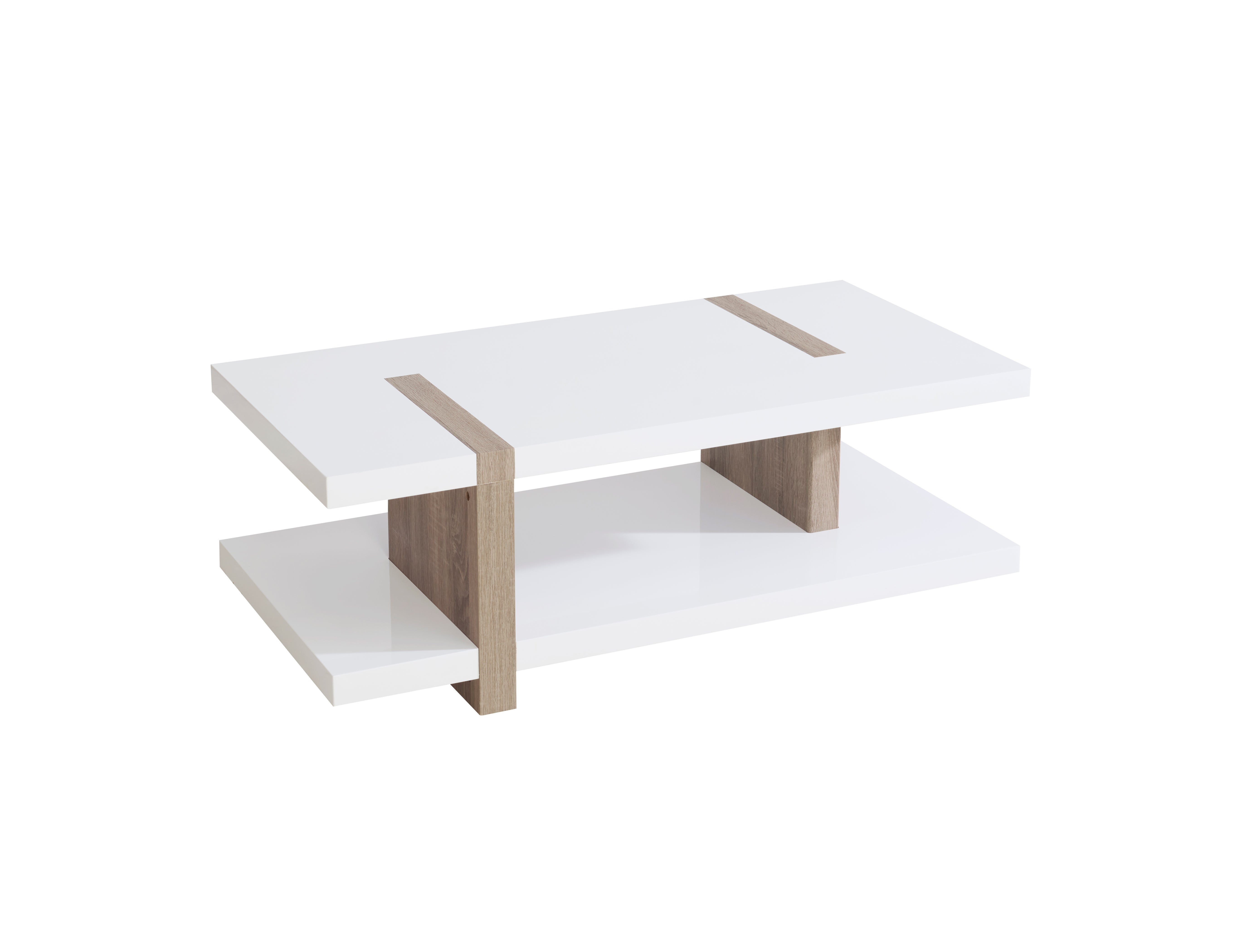 Wooden White Top/Natural Inserts Coffee / Side Table – IF-3530