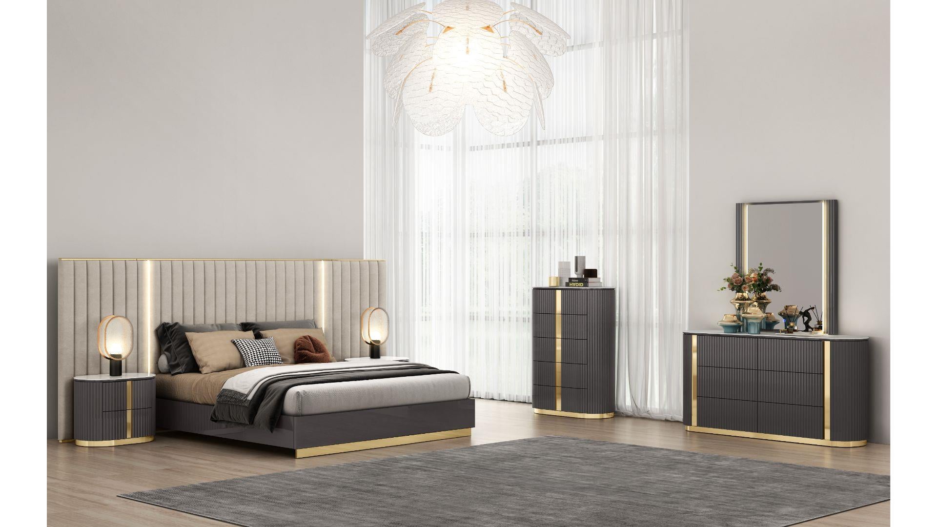 Image of madrid bedroom set 8pcs.