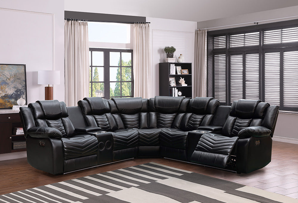 RICK Sofa Sectionnel Inclinable Reversible - Avec LED