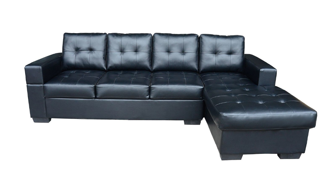 Image of diamond sofa sectional - bonded leather.