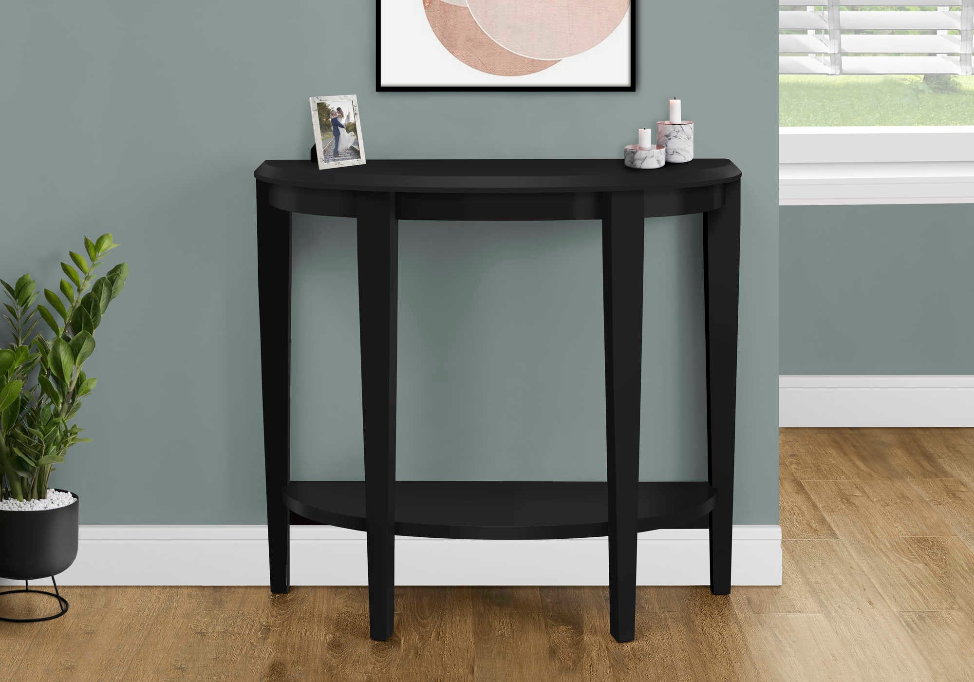 Image of accent table - 36l  black hall console i 2413.