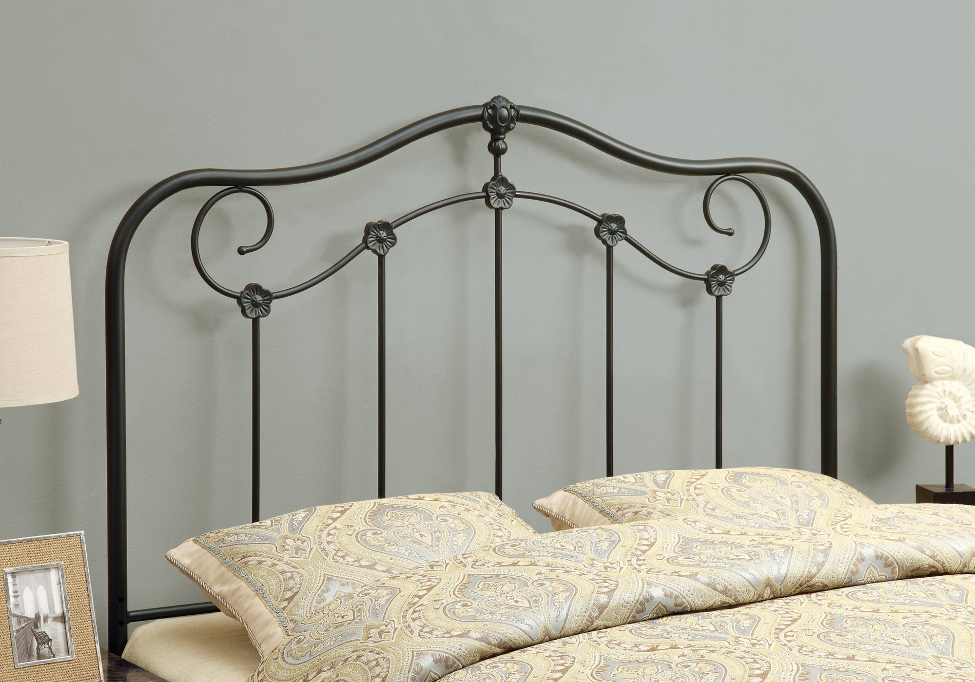 Image of bed - queen or full coffee headboard or footboard i 2618q.