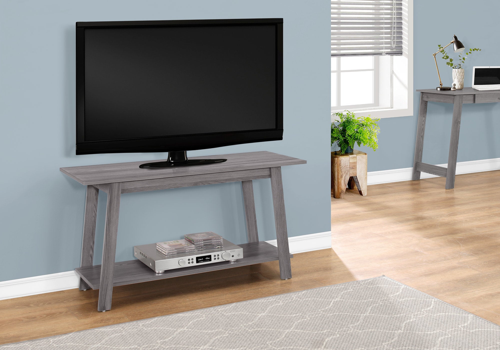 Image of tv stand - 42inch l grey  i 2737.