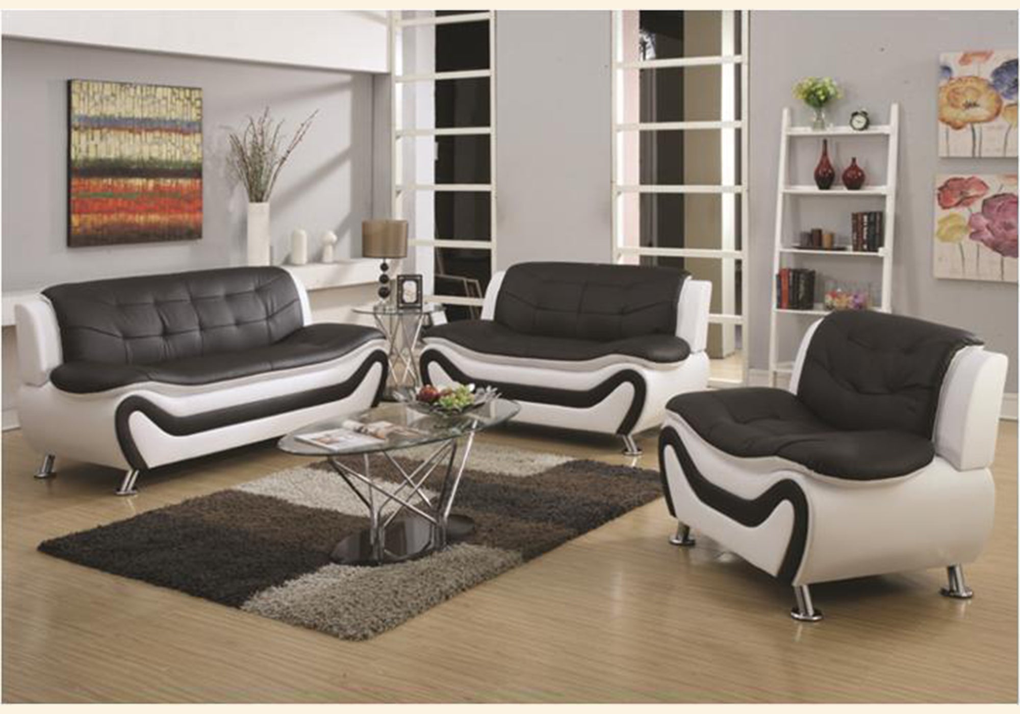 Image of auckland sofa set 3 pieces.
