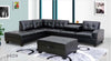ROMA Black - Sofa Sectional with Ottoman RIGHT or LEFT