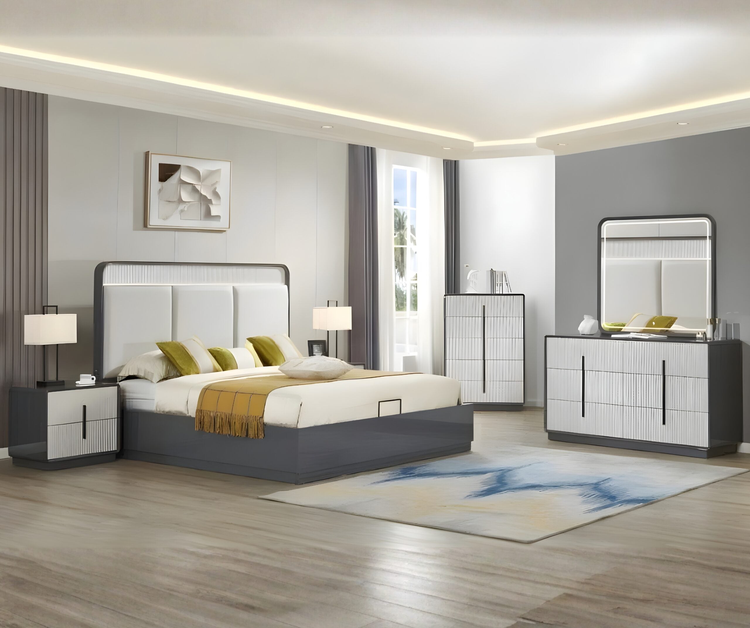 Lotus Lift-top Bedroom Set