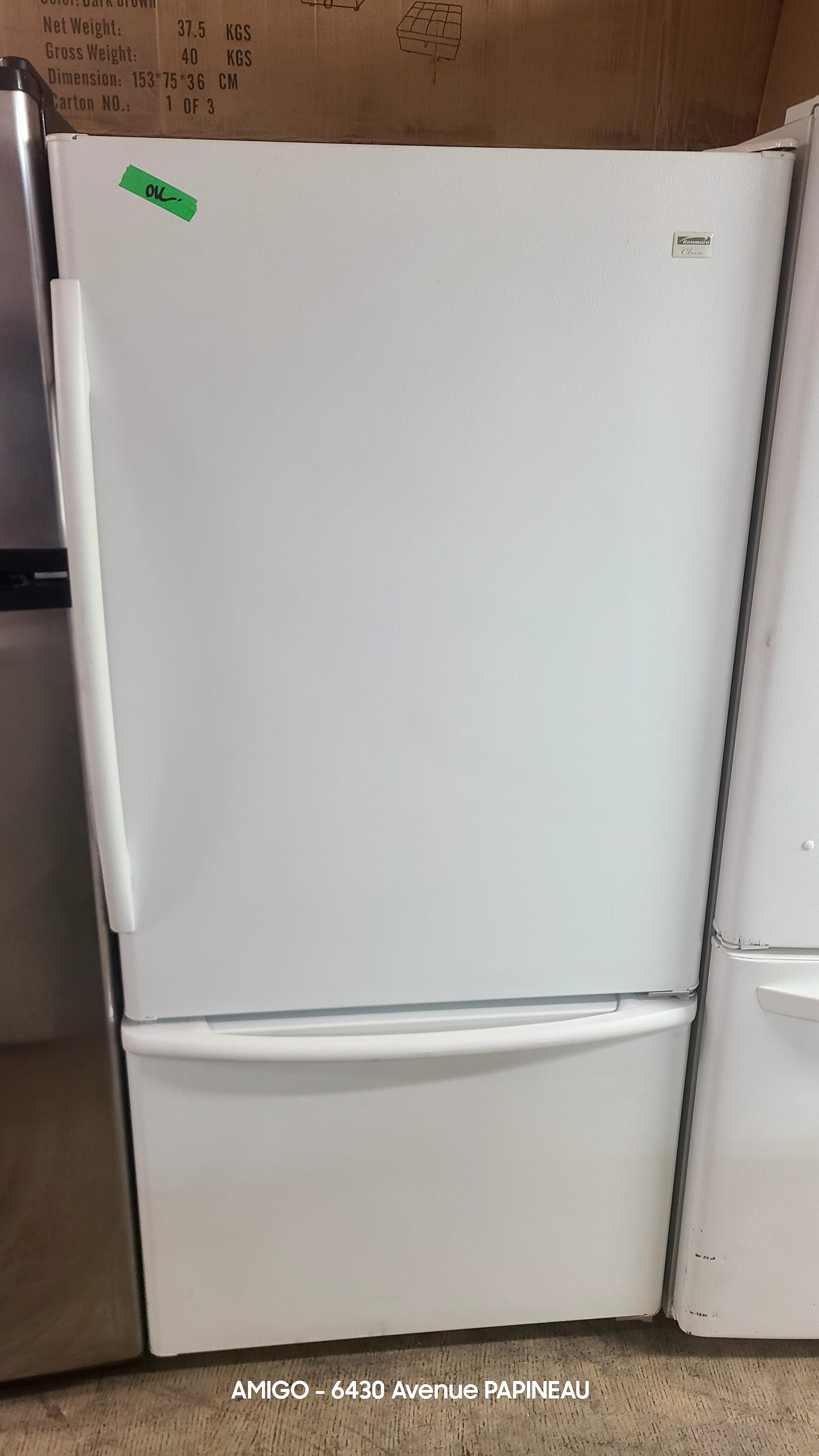 Fridge White 30 inches - Bottom freezer