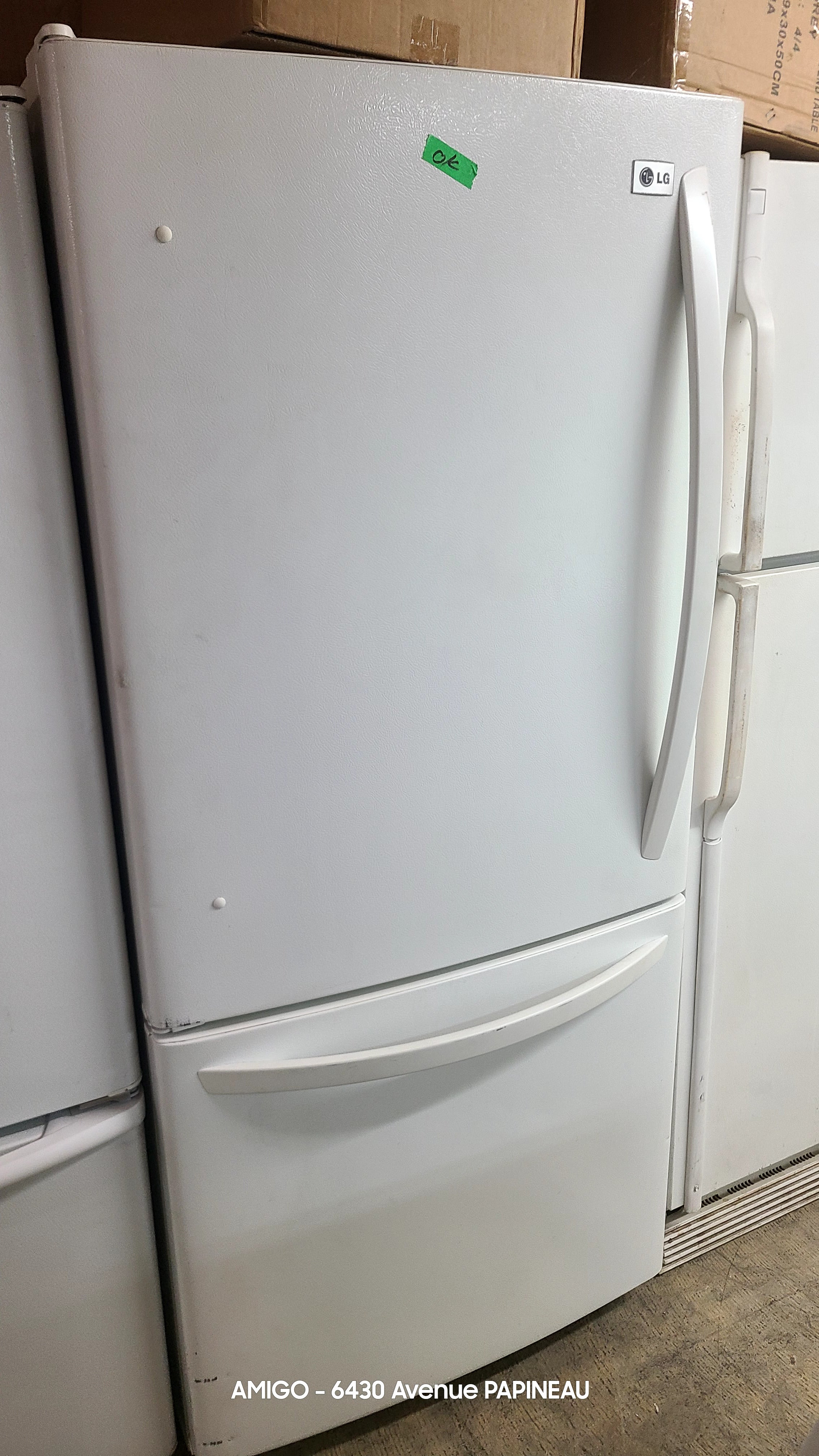 Fridge White 30 inches - Bottom freezer