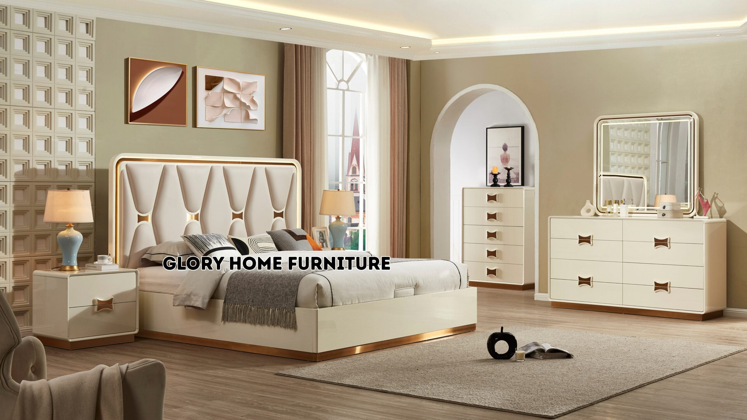 Venus Lift-Top Bedroom Set