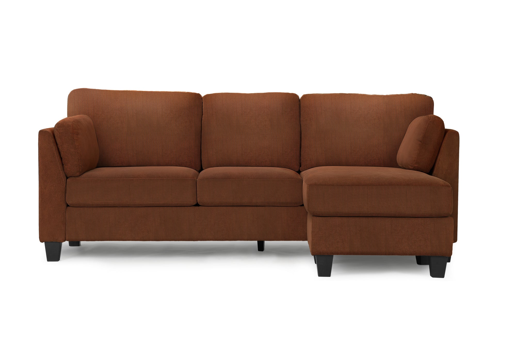 SOFA CHAISE LONGUE - G/D / TISSU ROUILLE #FJORD-44 – 8714D44