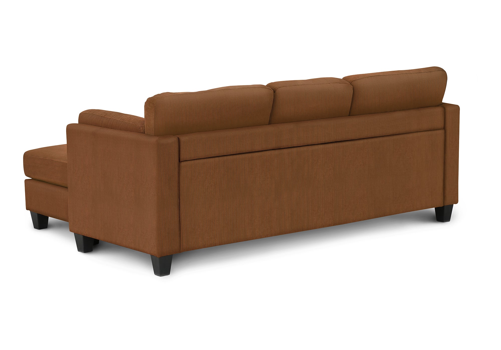 SOFA CHAISE LONGUE - G/D / TISSU ROUILLE #FJORD-44 – 8714D44