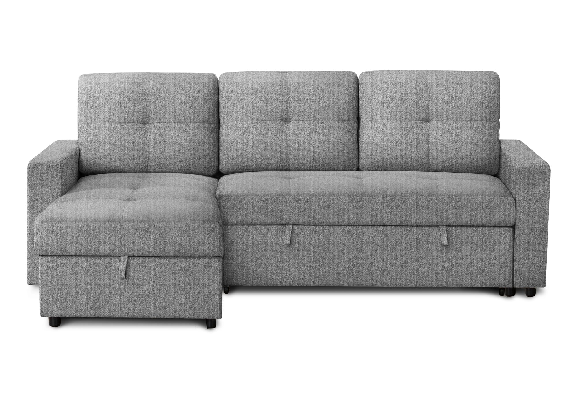 SOFA LIT - RANGEMENT G/D TISSU GRIS #LUMOS-08 – 8A14L08