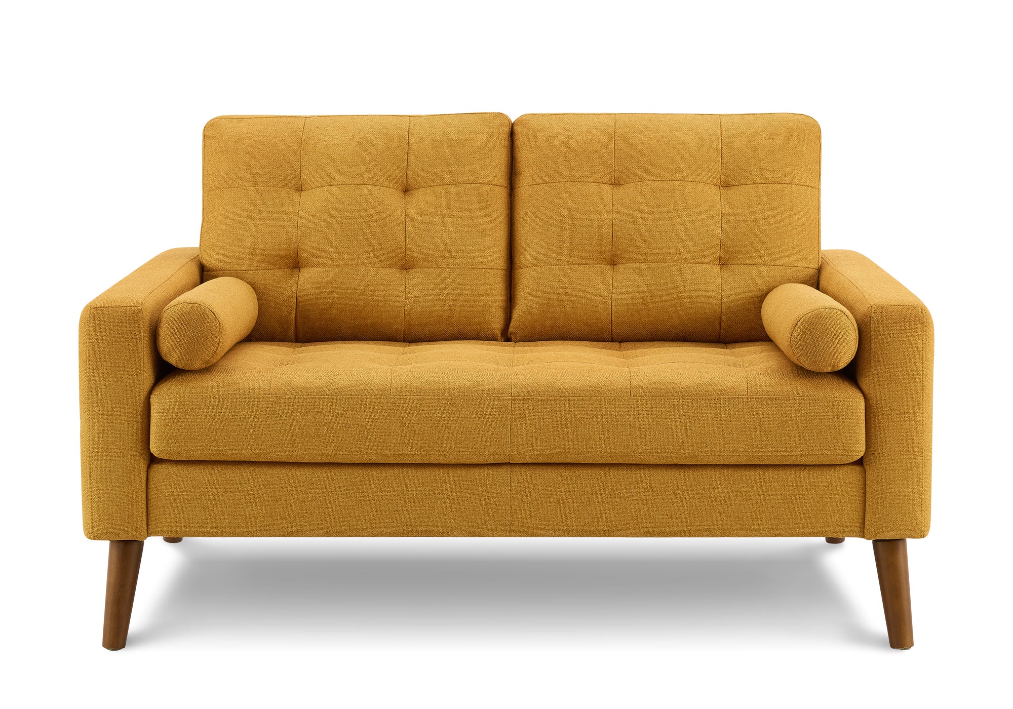 CAUSEUSE - 58"L AVEC 2 COUSSINS / TISSU ORANGE #LUMOS-68 – 8J12L68