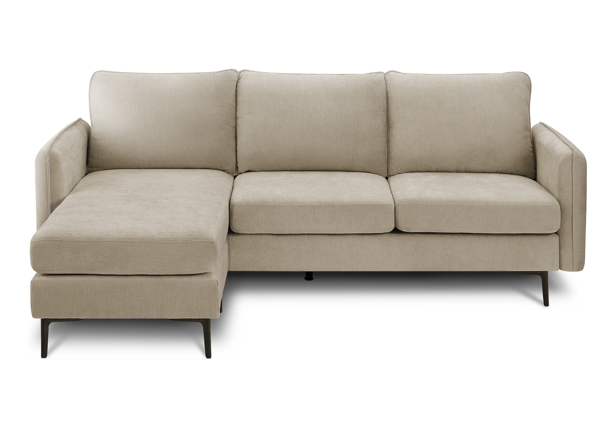 SOFA CHAISE LONGUE - G/D / TISSU BEIGE #COACH-4 – 8K14C04