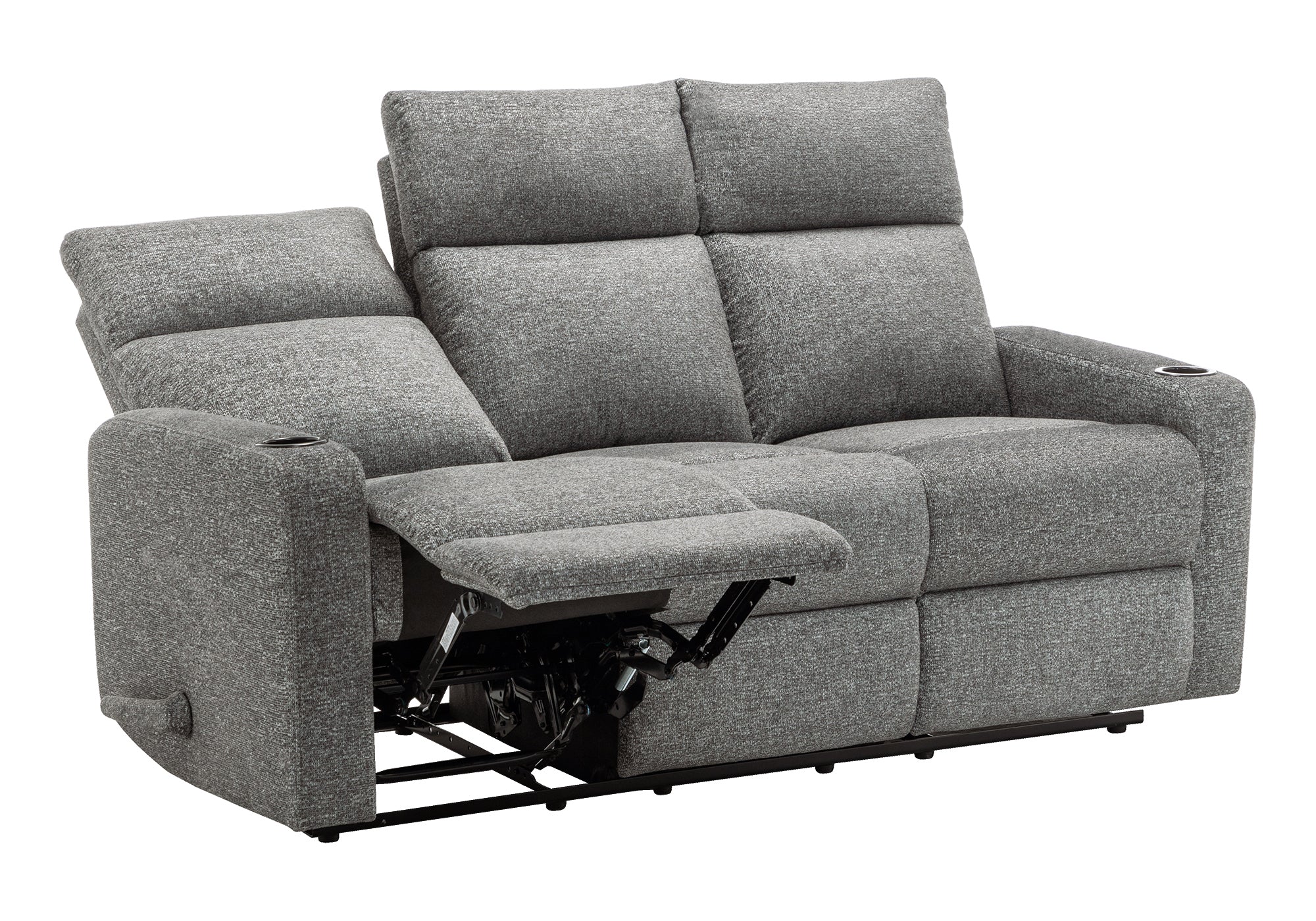SOFA INCLINABLE - PORTE-GOBELETS / GRIS JIALIAN # CB0019 – 8M13019