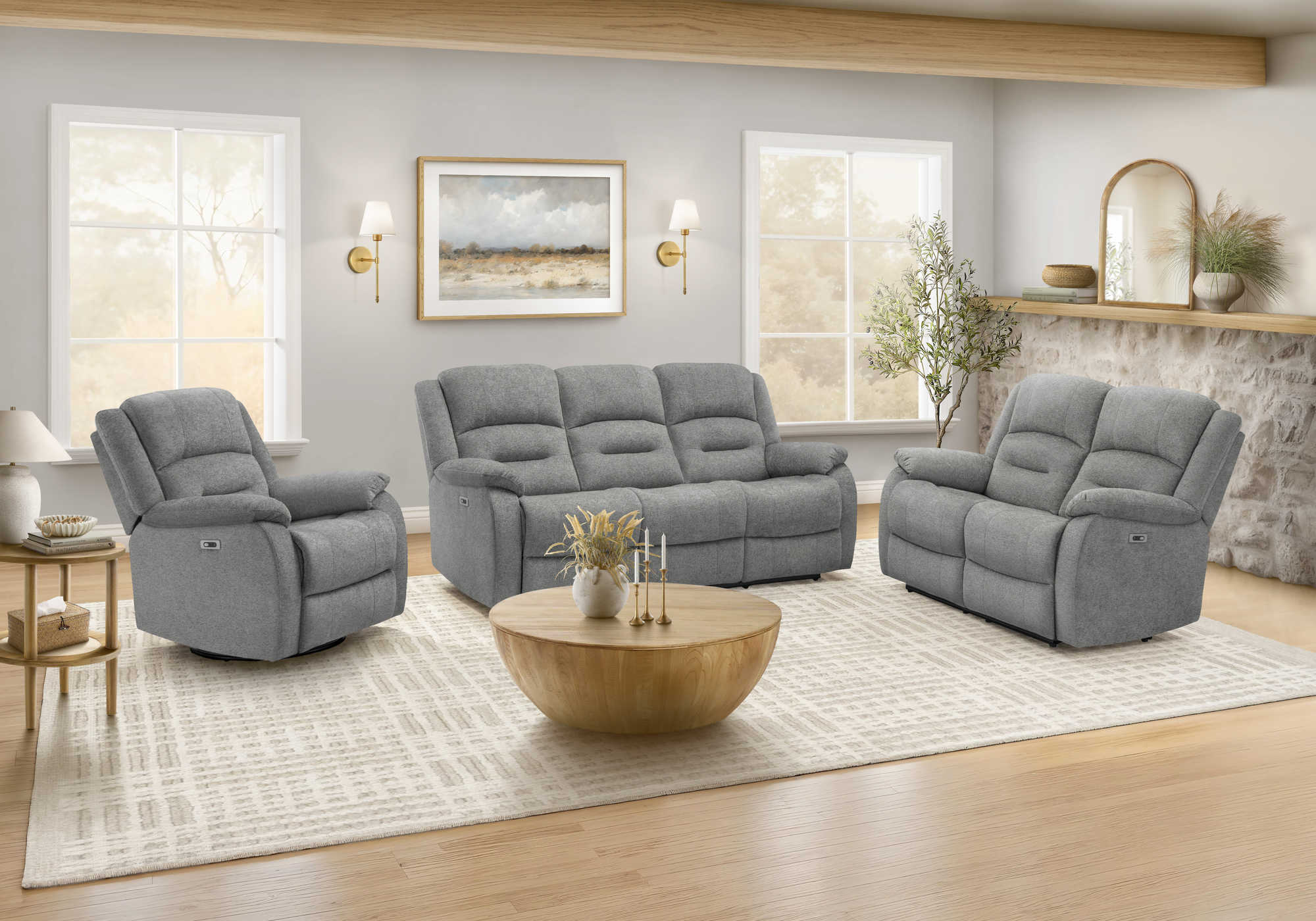 FAUTEUIL INCLINABLE - PIVOTANT MOTO. / USB BLEU # 2514-18 – 8P21418